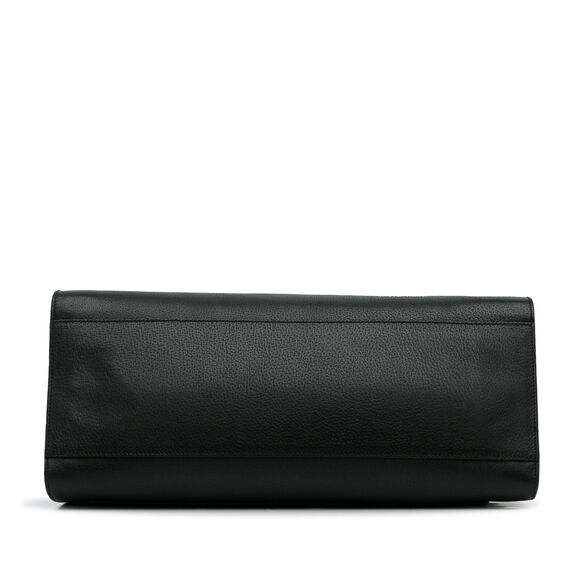 Auth Gucci Large Linea Totem Black Calf #146704G18B - Picture 5 of 11